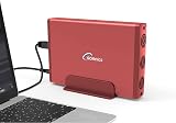 Sonnics 3TB Red External USB 3.0 Hard Drive for Xbox One PS4 PC Mac Desktop view 5