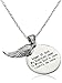 Sterling Silver Angel of God and Wing Pendant Necklace, 18