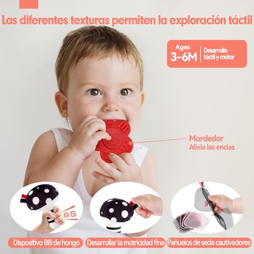 hahaland Baby Toys 0-3 Months - Black and White Sensory Toys for Babies 0 3 6 Months, Tummy Time Stimulation Games Gifts Baby 0-6 Months 30 Pieces Set