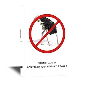 Ostrich Do Not Bury Your Head in The Sand