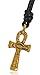 Vietguild Egyptian Ankh Key Eye of Horus Ra Handmade Brass Necklace Pendant Jewelry