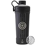 BlenderBottle Marvel Comics Radian Insulated Stainless Steel 26-Ounce Shaker Bottle, Captain America