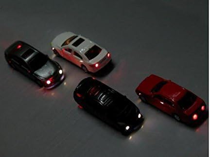 FUTAO EC100 4pcs Head Light Model car 1:87 Scenery HO 12V
