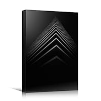 Canvas Wall Art Grey Building Patterns Abstract Architecture & Maps Building Chic Home Office Photography - 12x18 inches