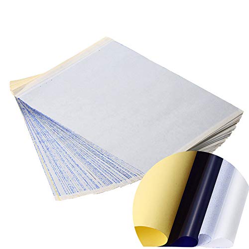 Fan-Ling 10x Tattoo Transfer Paper Stencil Carbon Thermal Tracing Hectograph Sheet,Tattoo Transfer Paper,Used for transferring The Tattoo Design from The Paper to The Skin