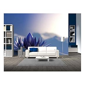 Winter Zen Flower - Removable Wall Mural | Self-Adhesive Large Wallpaper - 66x96 inches