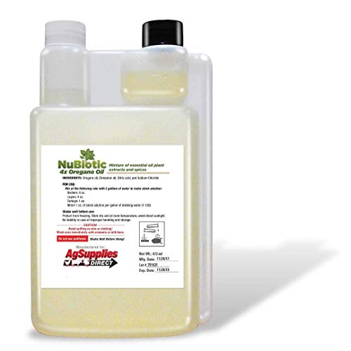 NuBiotic 4X Concentrate Oregano Oil for Poultry - Quart 32oz / 950ml