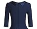MUXXN Women's 1950s Vintage 3/4 Sleeve Rockabilly Swing Dress(2XL,Blue)
