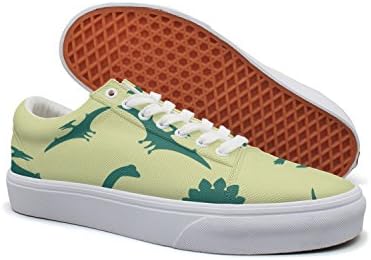 Dinosaurs Pattern Athletic Custom Canvas Sneakers Shoes
