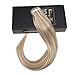 Sunny Hair Tape in Hair Extensions Real Human Hair Invisible Remy Hair Extensions Tape ins for Women Ash Blonde Highlight Bleach Blonde with Pink Hue 14 inch 20Pcs 50G