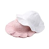 Shuning Kids Children Wide Brim with Strap Beach Hat Sun Protection Cap 2 pcs