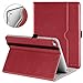 DTTO iPad Mini 4 Case, Premium Leather Folio Stand Cover Case with Multi-Angle Viewing and Auto Wake-Sleep Function, Front Pocket for Apple iPad Mini 4 - Red
