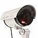 Masione Dummy Camera 4 Pack Outdoor Fake/Dummy Security Camera w/Blinking Light CCTV Surveillance (Silver)