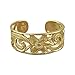 Sterling Silver with Yellow Gold Tone Overlay 6mm Filigree Band Toe Ring