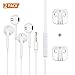 Earbuds,headsets,earphones with Microphone New Earphones for 6s 6 Plus 5s 5 4s 4 SE 7 8 IOS S8 S7 S6 Note 1 2 3 Earbuds Earphones 2 pack Headphones(White)