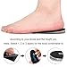 SQHT Adjustable Orthopedic Heel Lift - Height Increase Insoles for Leg Length Discrepancies and Achilles Tendonitis, Heel Cushion Lifts for Heel Pain (Black: Small-Women's 4.5-9.5|Men's 6-8.5)