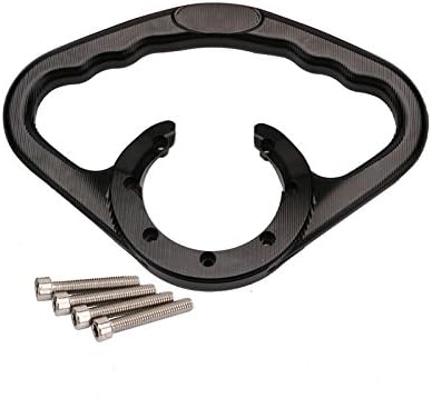 Motorcycle Aluminum Passenger Handle Grip Tank Handle Grab For Yamaha MT-07 FZ-07 FZ-09 2015-2016 (black)