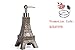 SILOKO 3D Eiffel Tower Metal Pump Soap Dispenser for Kitchen or Bathroom Bronze
