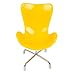 Dahey Cute Hedgehog Mini Chair Small Animal Toy Plastic Swivel Seat Decoration Photo Pops for Hamster, Mice, Other Small Pets, Yellow