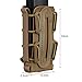 IDOGEAR Mag Pouch Pistol Magazine Pouches 9mm Softshell Adjustable Universal Mag Carrier .40 S&W .45 ACP with Belt&MOLLE Clips