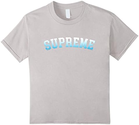 unisex-child Supreme T-Shirt 12 Silver