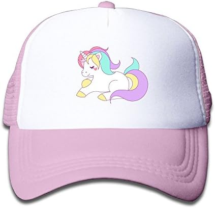 Xu Li Piang Trucker Cap Boy and Girls Cute Girly Pastel Rainbow Unicorn Mesh Baseball Hat