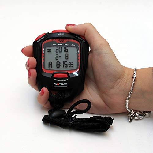 Sport-stopwatch met 200 interval-trainingsinterval en 1/1000 seconde resolutie - Image 6