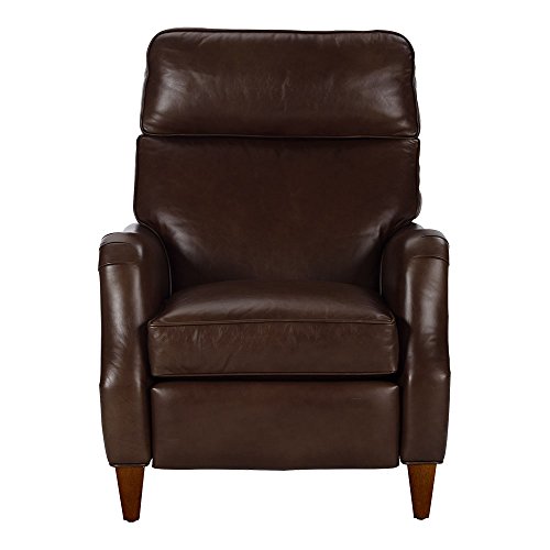 Ethan Allen Aiden Leather Recliner, Omni/Brown