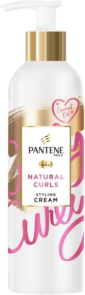 Pantene Curl Cream Leave In Conditioner Coconut Oil Heat Protection Styling