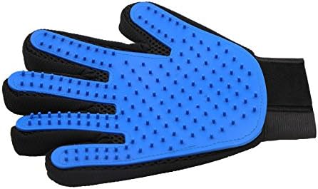 Pet Grooming Gloves Hair Removal Mitt Gentle Deshedding Brush Glove Efficient Pet Brush Massage Tool for Dogs Cats with Long Short Fur