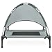 Best Choice Products Raised Mesh Cot Cooling Dog Bed, 30in, Gray, w/Removable Canopy Shade Tent, Travel Bag, Breathable Fabricthumb 2