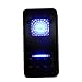 Amarine Made 12v 20 Amp Waterproof On-Off-On 2 Position Boat Marine DPDT 7 Pin Rocker Switch with 2 Led Lamps (Blue)