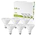 LE PAR38 E26 LED Light Bulbs, Medium Screw Base, 13W Dimmable, Spotlight, 100W Halogen Equivalent, 1050 Lumens, Daylight White 5000K, 40 Degree Beam Angle, Pack of 6