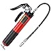 AcPulse Red Heavy Duty Deluxe Pistol Grease Gun with 18inch Flex Hose 6000 PSI-Lubricate Tractors RVs Cars Suspension Tie Rods Chassis and Drive Shafts