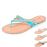 Luo Luo Womens Dressy Rhinetone Sandals