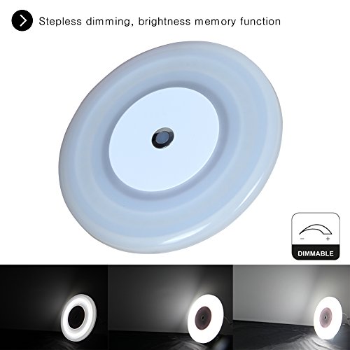 RV Boat Dome Light 12 Volt LED Ceiling Light Inbuilt Touch Dimmer Switch for Camper Trailer Marine Yachts Interior Dimmable Lighting Surface Mount 4.7" 7W Cool White - Thumbnail 2