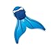 Tendol Mermaid Swimming Fin, with new strong adjustable strap. (Blue)