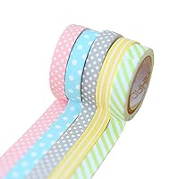 Academyus Dot Washi Tape Adhesive Masking Tape DIY Scrapbooking Craft Decoration