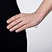 Amberta 925 Sterling Silver 1.5 mm Trace Chain Bracelet with 4 mm Disc Length 7
