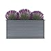 Canditree Raised Garden Bed Galvanized Steel, Outdoor Planter Box for Vegetables, Herbs, Flowers 63″x15.7″x31.3″thumb 1