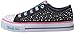 Skechers Kids Twinkle Toes Chit Chat Light-Up Lace-Up Sneaker,Black/Multi,1 M US Little Kid