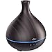 Essential Oil Diffuser,Anjou 500ml Cool Mist Humidifier,One Fill for 12hrs Consistent Scent & Aromatherapy, World's First Diffuser with Patented Oil Flow System for Home & Office,Wood Grain