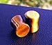 Pair Of Double Flare Organic Red Tigers Eye Stone Ear Plug Piercings 0g (8mm)