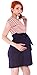 Simplicity Women's Maternity Summer Baby Shower Dress Short Sleeves, Red/White, One Size