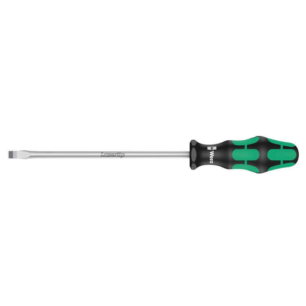 Wera 110011 Kraftform 334 Screwdriver Flared Slotted Tip 1.2/175mm