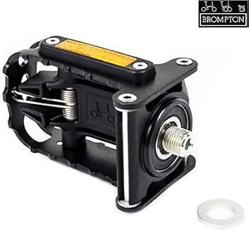 Brompton Faltpedale Linke Hand, Schwarz