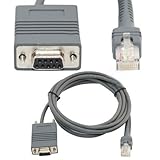 Whizzotech LS2208 RS232 Serial Cable CBA-R01-S07PAR for Symbol Barcode Scanner LS2208 LS1203 LS2208 LS 4208 LS4278 LS7708 LS9208 RJ45 to DB9 Cable 7 Feet