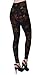 VIV Collection One Size Print Fashion Leggings, Bronze Olive Paisley