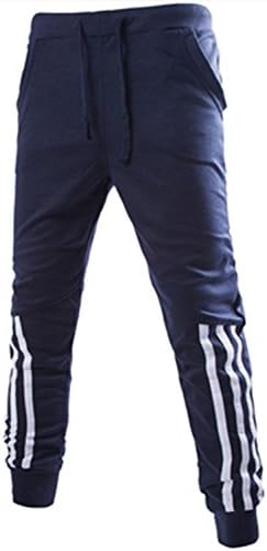 Mandaartins Mens Joggers Fashion:Casual Sweatpants Pants Trousers Men Tracksuit Bottoms For Track Purplish blue M