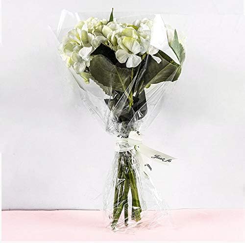 80CM Width 20M Length Clear Cellophane Wrap Roll for Gift Baskets Large Wrapping Plastic Paper Flower Bouquets Wrapping Supplies Treats Goodie Crafts Wrapping for Christmas - Image 5